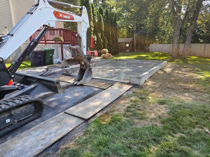 Gallery photos for Concrete Slab for Single Car Garage in Nashua NH: Image #1