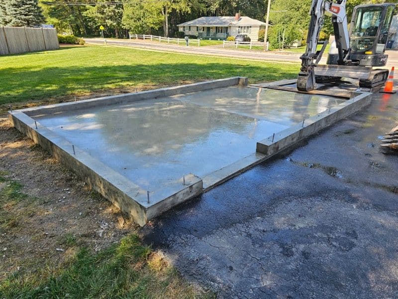 Gallery photos for Concrete Slab for Single Car Garage in Nashua NH: Image #2